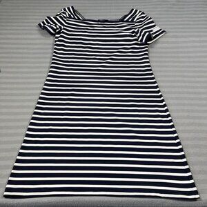 Saint James Dress Womens Medium Striped A-Line Boat Neck Made in France